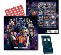 Doctor Who Calendar 2026 and Dr Who Slim Pocket Diary Gift Bundle with free organisational stickers included