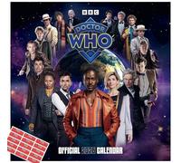 Doctor Who Calendar 2026 Classic Dr Who Calendar Gift Present with FREE Organising Stickers Included