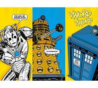 Doctor Who "Comic Sections Canvas Print, Multi-Colour, 60 x 80 cm