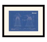 Doctor Who (Dalek Blueprint) Framed 30 x 40cm Print with mount