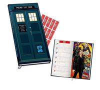 Doctor Who Diary 2026 Slim Pocket Diary Calendar with FREE Organising Stickers Included