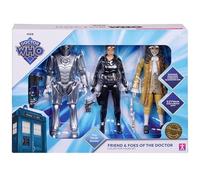 DOCTOR WHO Friends & Foes Collector Figure Set, The Tenth Doctor, 14 cm Action Figures, 3-Pack