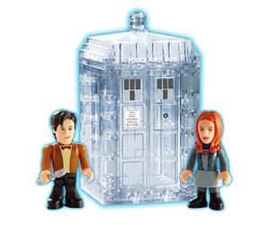 DOCTOR WHO Micro Figures Tardis Dematerialising Mini Set by Dr. Who
