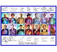 Doctor Who Signed Large A4 Print (29.7CM x 21CM) Print. 14 Actors, Ncutwi Gatwa, David Tennant
