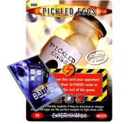 Doctor Who - Single Card : Exterminator 080 Pickled Eggs Dr Who Battles in Time Super Rare Card