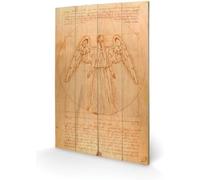DOCTOR WHO SW10475P Weeping Angel Wood Print, Multi-Colour, 40 x 59 cm