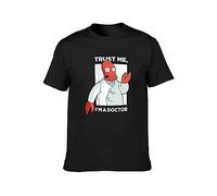 Doctor Zoidberg Who Trust Me I'm A Doctor Cthulhu Men's T-Shirt Unisex Black Tee M