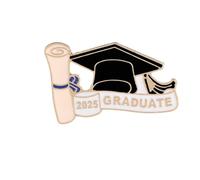 Doctoral Cap Graduation Brooch Back to School High Examination Students Lapel Pins, Metal, no gemstone