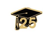 Doctoral Cap Graduation Brooch Back to School High Examination Students Lapel Pins, Metal, no gemstone