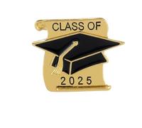 Doctoral Cap Graduation Brooch Back to School High Examination Students Lapel Pins, Metal, no gemstone