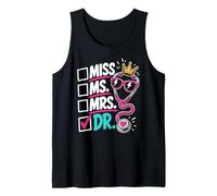 Doctoral Thesis Miss Ms. Mrs. Dr. Doctorate Women Doctor Tank Top
