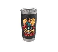 Doctors and Nurses Saving The World Design Stainless Steel Insulated Tumbler