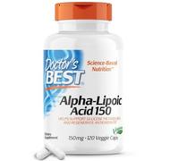 Doctor's Best Alpha-Lipoic Acid 150, Helps Support Glucose Metabolism & Regenerate Antioxidants 150mg 120 Veggie Caps