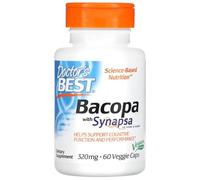 Doctor's Best - Bacopa with Synapsa | Cognitive Health Support, 320mg - 60 Capsules