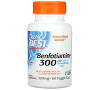 Doctor's Best - Benfotiamine with BenfoPure | High-dose Vitamin B1 to Support The Nervous System - 300mg - 60 vcaps