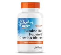 Doctors Best Betaine HCl Pepsin & Gentian Bitters - 360 Capsules