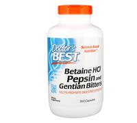 Doctor's Best, Betaine HCl, Pepsin & Gentian Bitters, 360 Capsules
