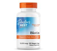 Doctors Best Biotin for Hair, Skin & Nails - 120 x 10,000mcg Vegicaps