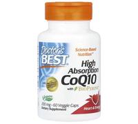 Doctor's Best - CoQ10 with high Absorption and BioPerine | 200mg - Supports Heart Health and Energy - 60 Vegan Capsules