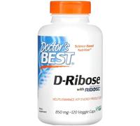 Doctor's Best - D-Ribose with BioEnergy Ribose | Support Energy Production and Heart Health - 120 Vegan Capsules
