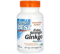 Doctor's Best - Extra Strength Ginkgo | Support for Cognitive Function and Circulation - 120 Capsules