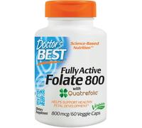 Doctor's Best Fully Active Folate 800 With Quatrefolic 800mcg - 60 Vcaps