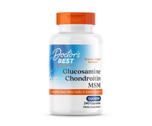 Doctor's Best Glucosamine Chondroitin MSM with OptiMSM 240 Capsules