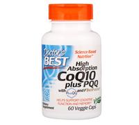 Doctor's Best, High Absorption CoQ10 plus PQQ, 60 Veggie Caps