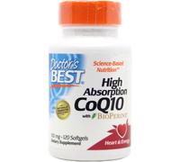 Doctors Best High Absorption CoQ10 with BioPerine - 120 x 100mg Softge