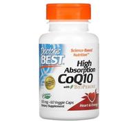 Doctors Best High Absorption CoQ10 with BioPerine - 60 x 100mg Vegicap
