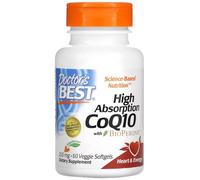 Doctor's Best - High Absorption CoQ10 with BioPerine | 200mg Coenzyme Q10 for Improved Absorption and Energy - 60 Veggie softgels
