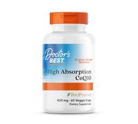 Doctor's Best High Absorption CoQ10 with Bioperine, 400mg, 60 Capsules | Coenzyme Q10, Vegan, Gluten-free, Soya-free, Vegetarian