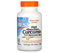 Doctor's Best High Absorption Curcumin From Turmeric Root With C3 Complex & BioPerine 1000mg Tablets 120 Tablets
