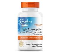 Doctor's Best High Absorption Zinc Bisglycinate 50mg - 90 Capsules