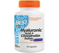 Doctor's Best Hyaluronic Acid + Chondroitin Sulphate With BioCell Collagen 60 Capsules