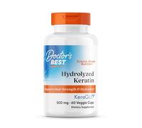 Doctor's Best Hydrolyzed Keratin Keraglo, Strengthen, Nourish, Hydrates Hair, High Potency 500mg, 60 Count