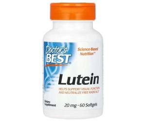 Doctor's Best Lutein With FloraGLO 20mg Softgels 60 Softgels