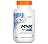 Doctor's Best - MSM with OptiMSM | Supports Healthy Joints and Skin - 1000mg - 180 Capsules