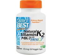 Doctor's Best Natural Vitamin K2 MK7 with MenaQ7, 45mcg, 60 vcaps
