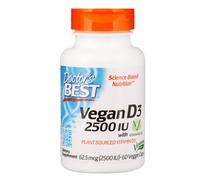 Doctor's Best, Vegan D3 with Vitashine D3, 2,500 IU, 60 Veggie Caps