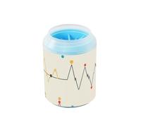 Doctors Electrocardiogram Reusable Paw Cleaner Soft Silicone Brush Feet Cleaning Machine Gently Cleans Paws After Walks