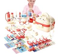 Doctor's Kit - Wooden Doctor Kit, Doctor Kits For Everything | Small, Multifunctional Doctor Set With Suitcase Design | Educational Role Medical Station Set