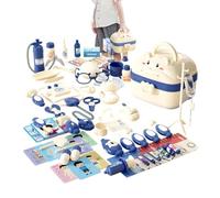 Doctor's Kit - Wooden Doctor Kit, Doctor Kits For Everything | Small, Multifunctional Doctor Set With Suitcase Design | Educational Role Medical Station Set