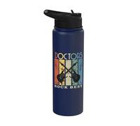 Doctors Rock Profession Doctors Who Love Music Stainless Steel Insulated Water Bottle