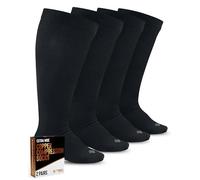 Doctor's Select Copper Compression Socks Plus Size Wide Calf 2 Pairs Extra Wide Calf Compression Socks 20-30mmHg for Women, Black - 2 Pairs, 5X-Large