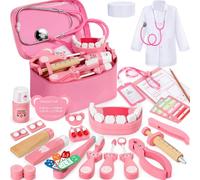 Doctors Set for Kids, 40 Pcs Kids Doctors Sets for 3 Year Old Boys | Toys Sets for Boys and Girls, Pretend Medical Playset with High simulation Stethoscope Educational Toys Dentist early