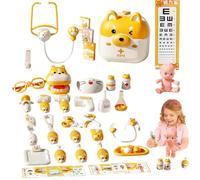 Doctors Set For Kids - ABS 45Pcs Cute Animal Designed Kids Doctors Kit 20x22x17cm | Kiids Medical Kit | Pretend Play Doctor Playset For Educational Fun, Role Play, And Interactive Learning