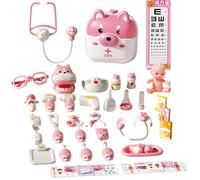 Doctors Set For Kids - ABS 45Pcs Cute Animal Designed Kids Doctors Kit 20x22x17cm | Kiids Medical Kit | Pretend Play Doctor Playset For Educational Fun, Role Play, And Interactive Learning