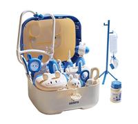 Doctors Set For Kids - ABS Medical Tools Set With Sound Light | Kids Doctor Play Kit 47Pcs Storage Box - Educational Role Play Toy For Boys Girls Age 4-6 Preschool Party Fun Learning