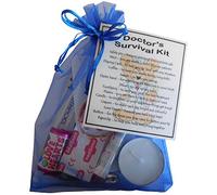 Doctor's Survival Kit Gift - Novelty Work Secret Santa - Thank You Doctor | Doctor New job, work gift for colleague, Organza bag filled with items with fun and thoughtful reasons. GP Gift